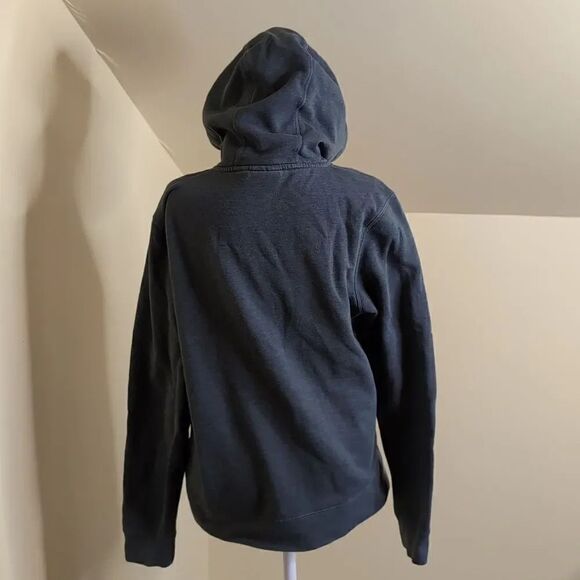 Marmot size Small Gray Blue Hoodie Sweat Shirt with Mountain Logo - Picture 5 of 13